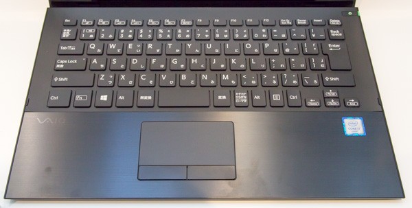 VAIO S13のキーボード