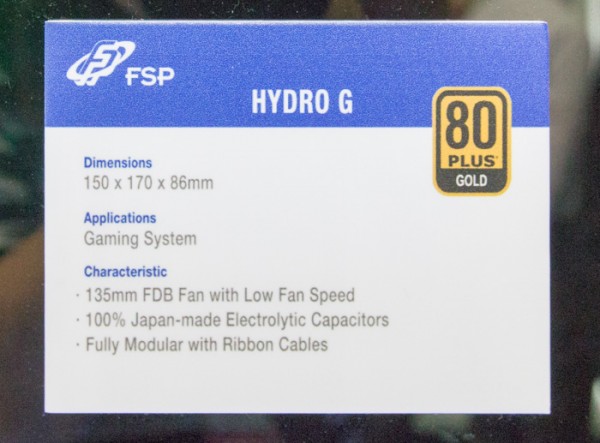 FSP製「HYDRO G 850W」がメイン