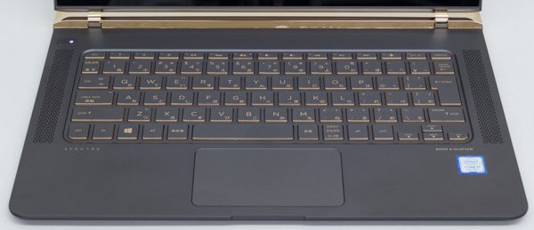 HP Spectre 13のキーボード