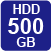 500GB HDD