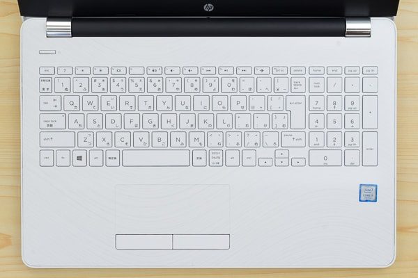 HP 15-bs000のキーボード