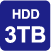 3TB HDD