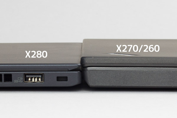 ThinkPad X280 薄さ