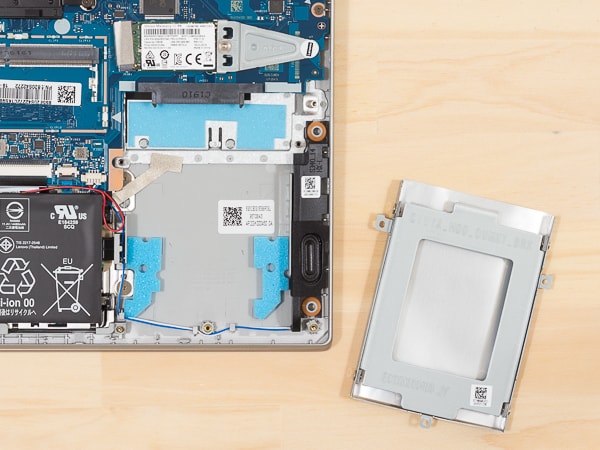 IdeaPad S340 (14, AMD) HDD増設