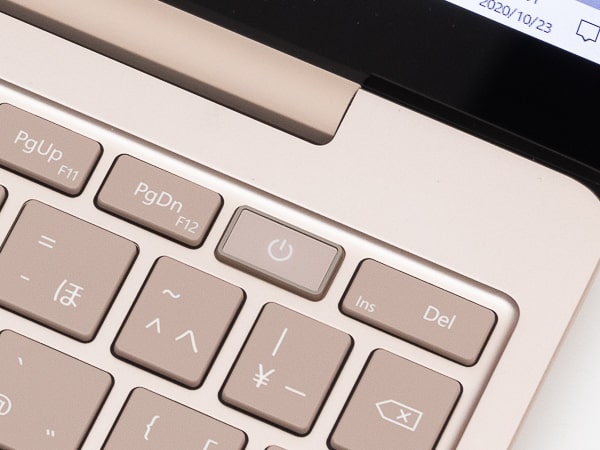 Surface Laptop Go　指紋センサー