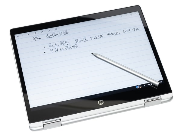 HP Chromebook x360 12b　ペン入力