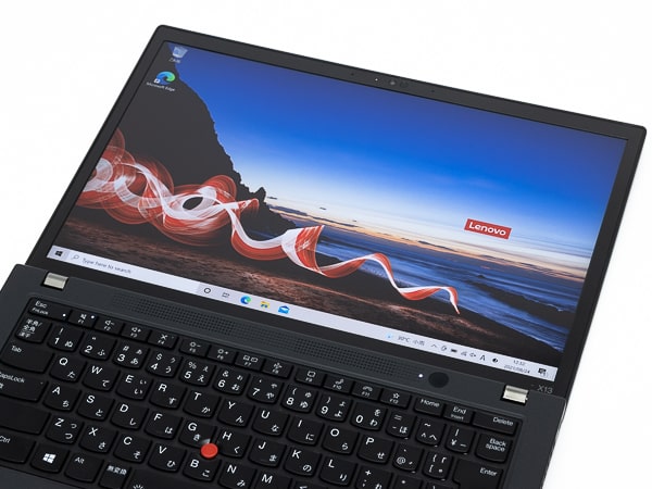 ThinkPad X13 Gen 2 ディスプレイ角度