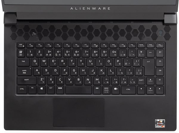Alienware m15 Ryzen Edition R5　キーボード