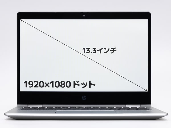 HP ProBook x360 435 G8　画面サイズ