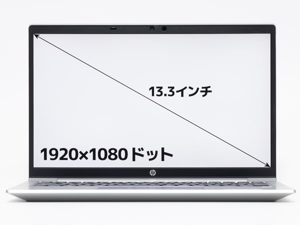 HP ProBook 635 Aero G8　画面サイズ