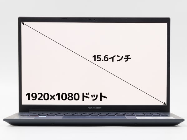 Vivobook Pro 15 OLED M3500QA　画面サイズ