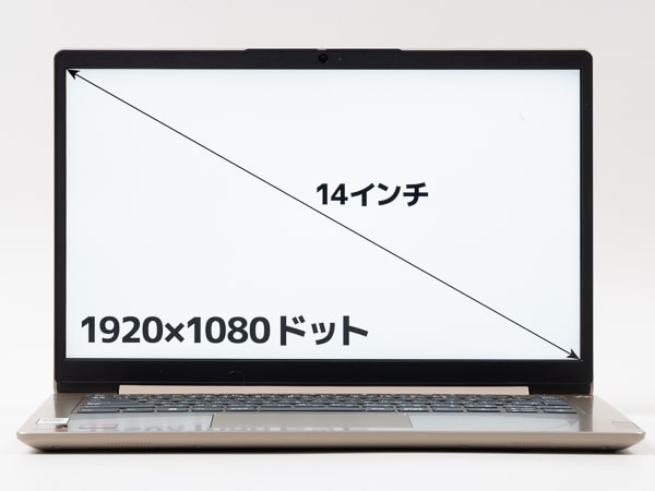 IdeaPad Slim 170 14型 (AMD)　画面サイズ